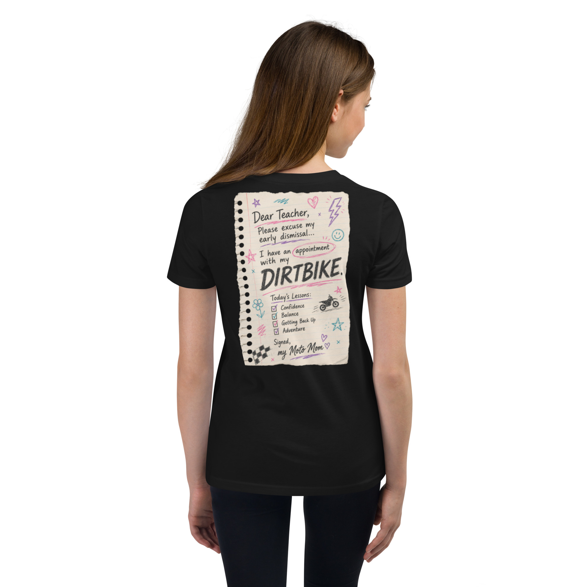 Youth Dear Teacher Tee (girl colors) - Image 2